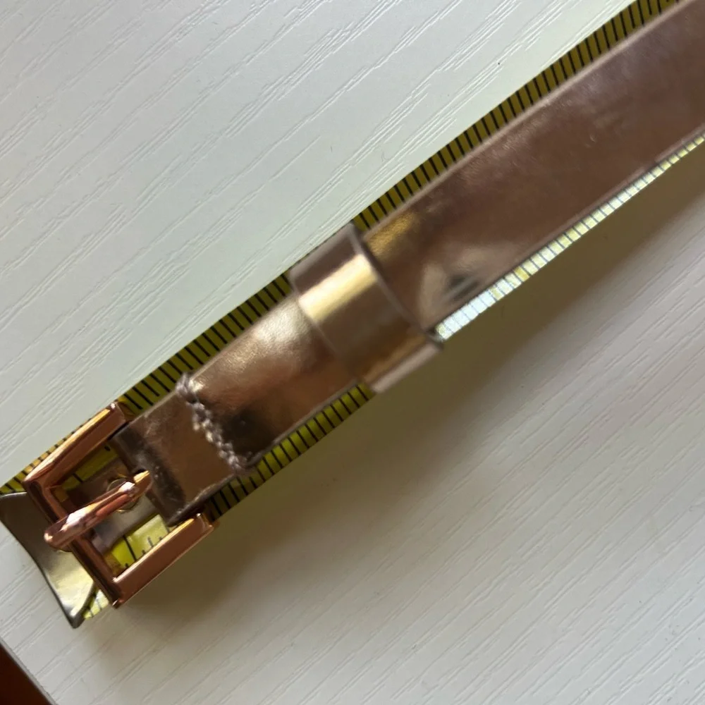 TED BAKER London‎ Women's Bow Leather Belt Rose Gold Size Small